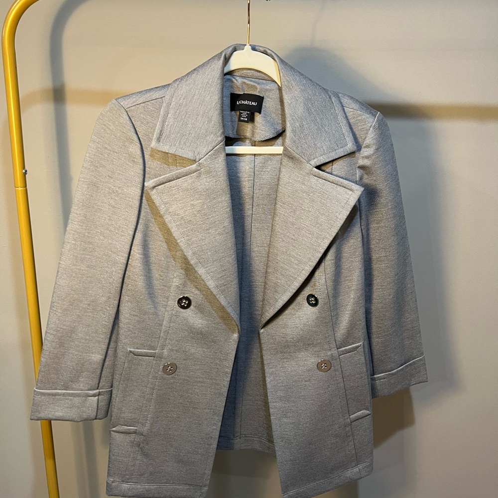 Le Chateau Light Gray Women's Blazer
